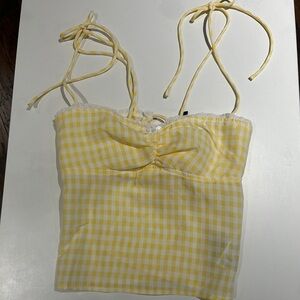 Edikted lace up coquette summer top!!